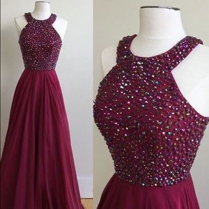 Diamond Wine red dress